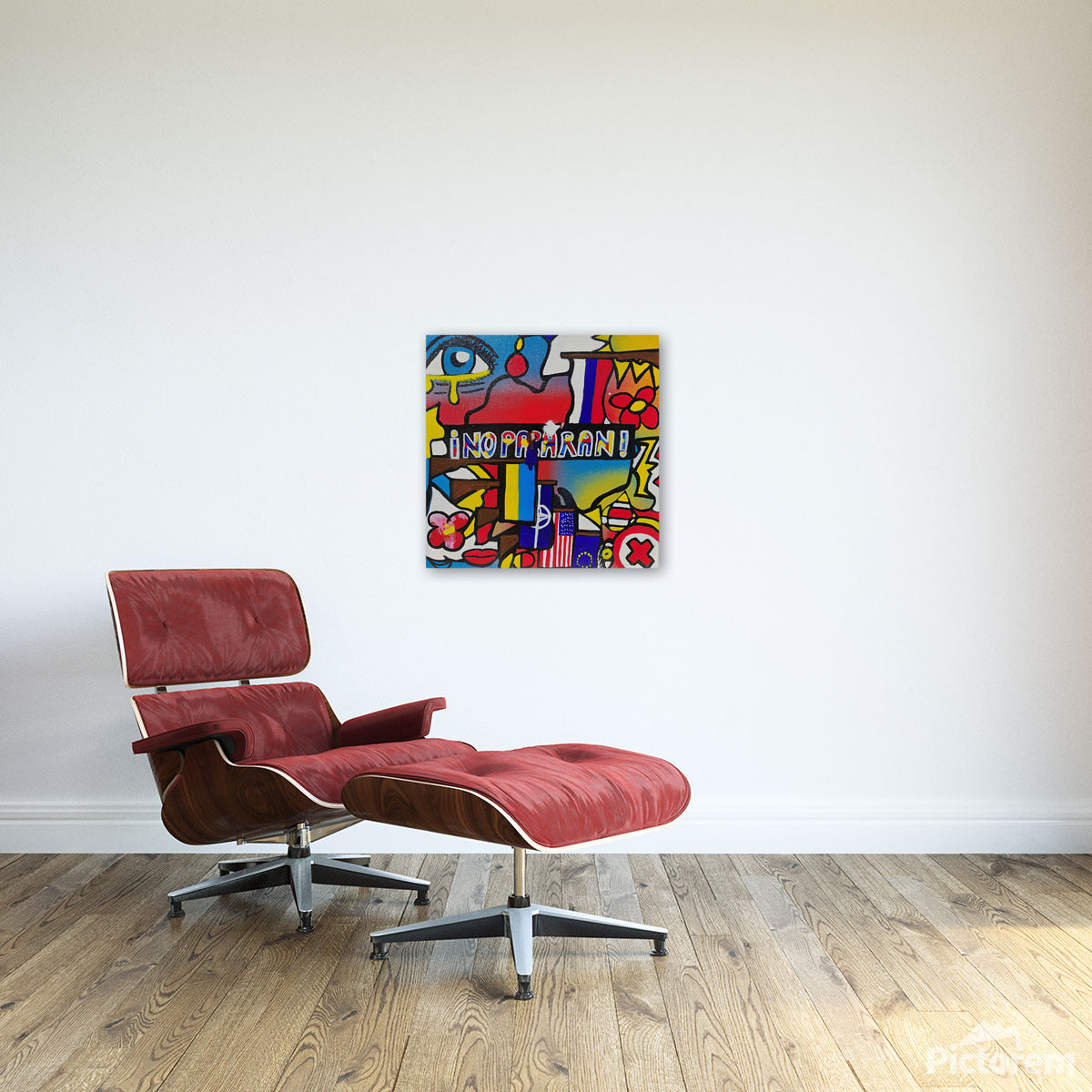 no pasaran, guerre en ukraine, impression sur toile