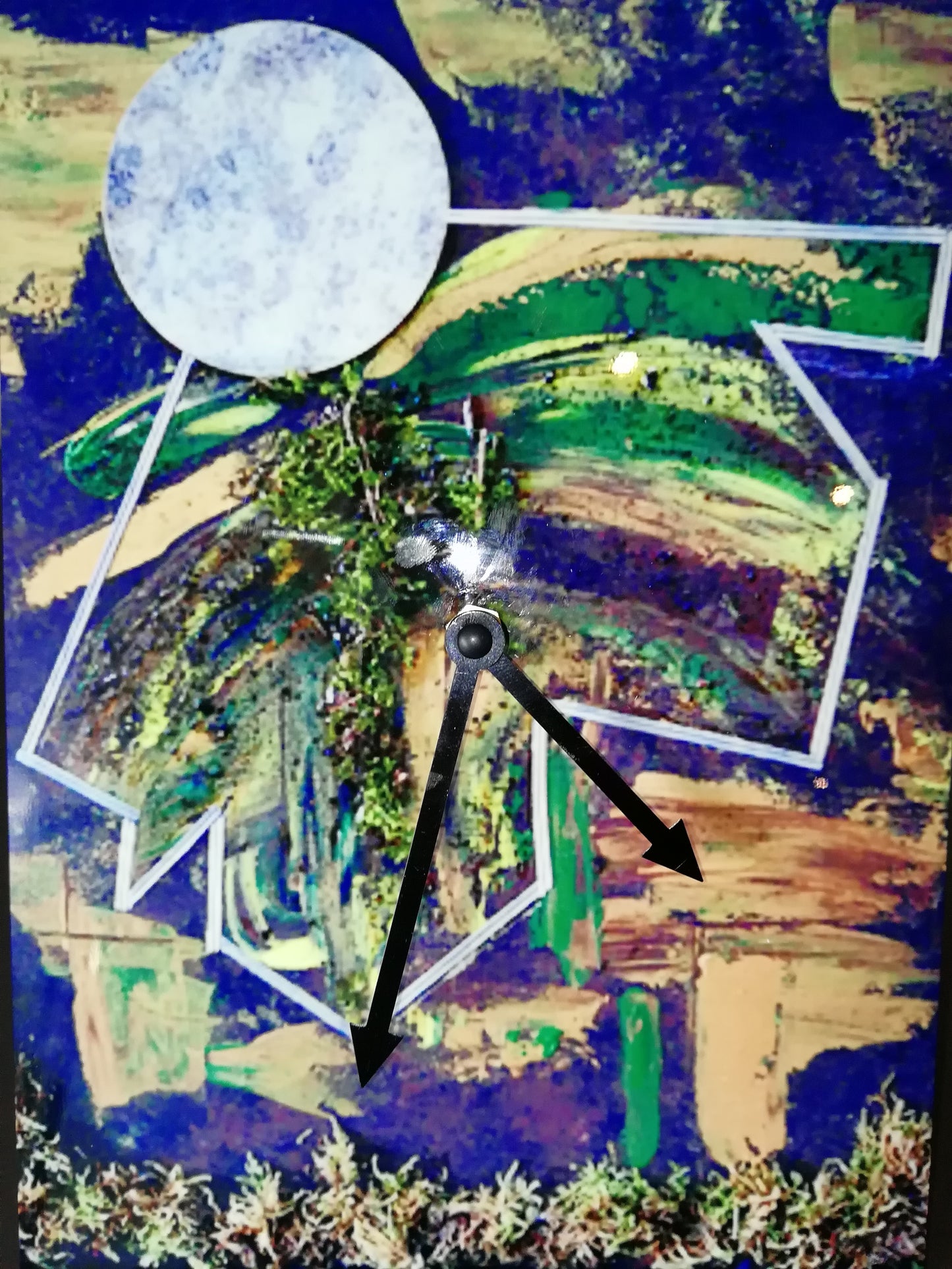 horloge "reflets naturels"