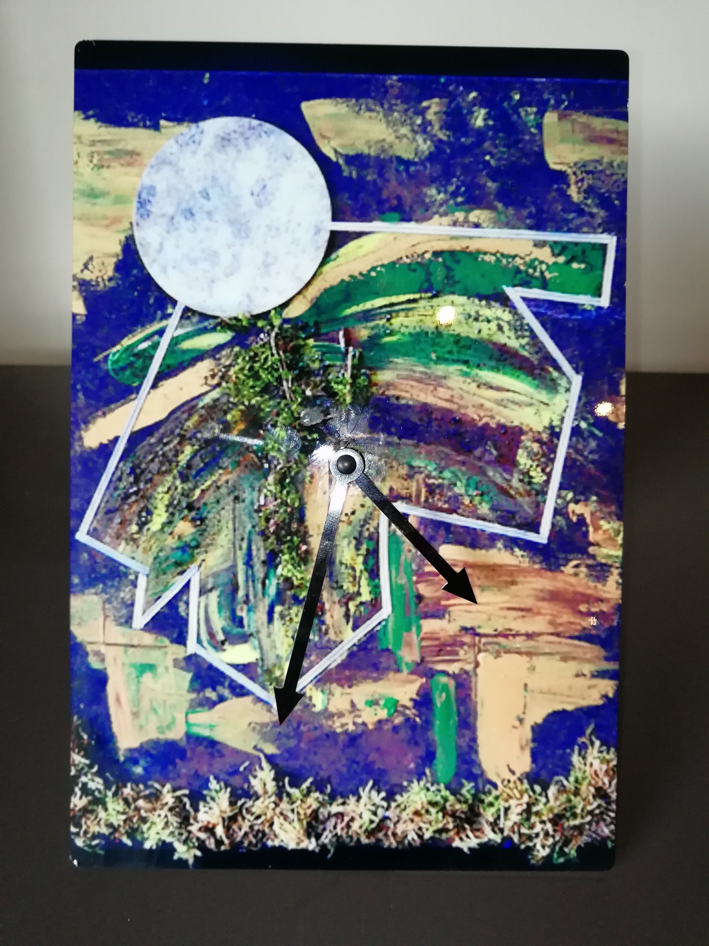 horloge "reflets naturels"