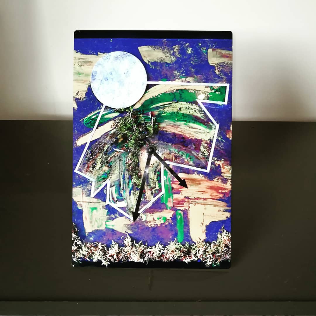 horloge "reflets naturels"