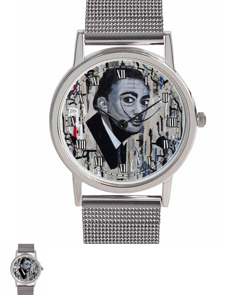 Montre noire et blanche Dali