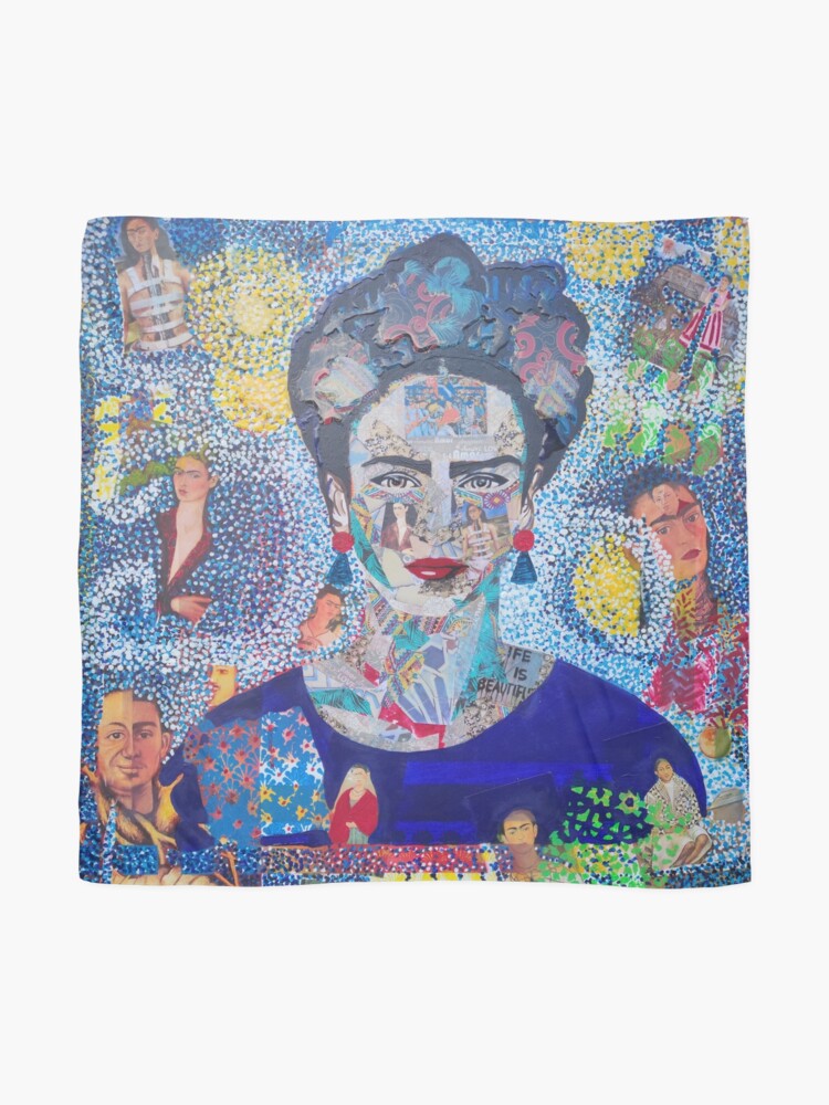 foulard bleu frida