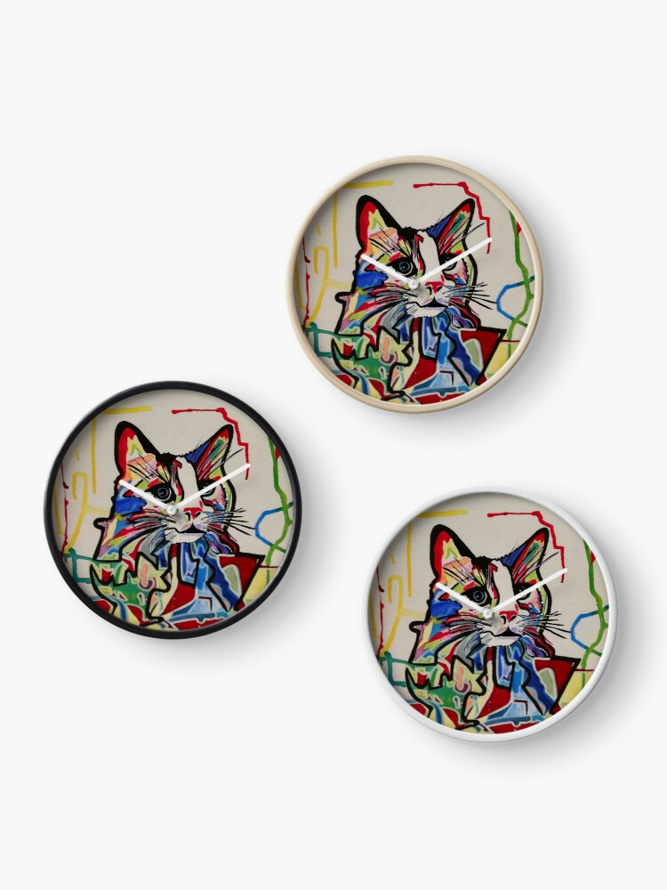 horloge cat colors