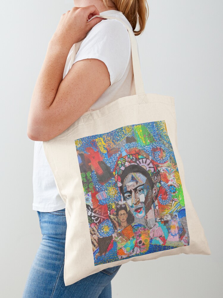 tote bag l'histoire de frida sous le ciel étoilé