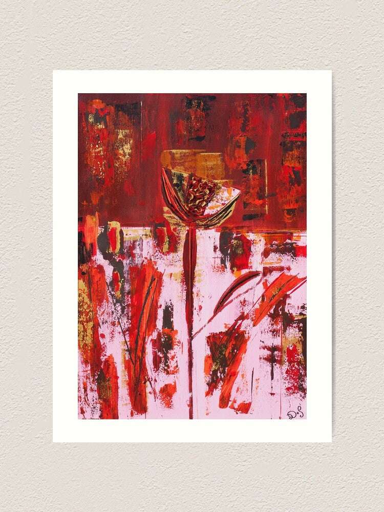 flor, impression sur papier artistique