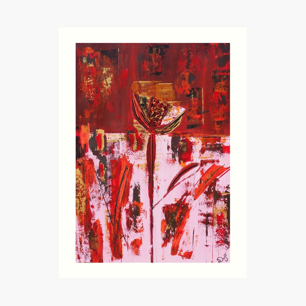 flor, impression sur papier artistique