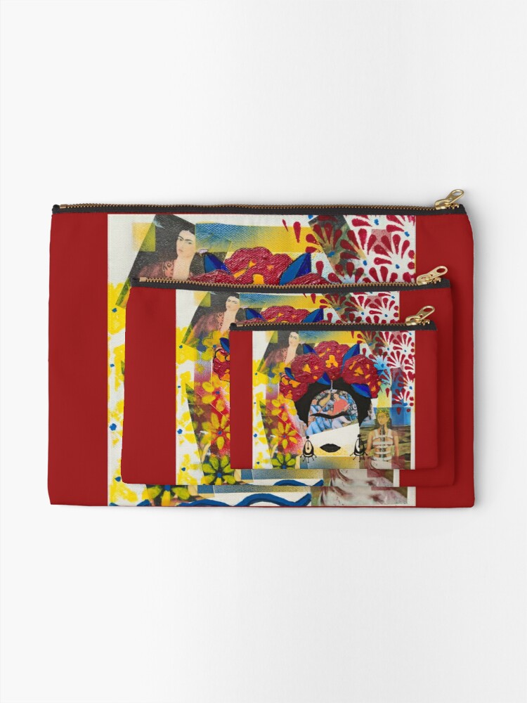 弗里達·卡羅素描紅色盥洗包