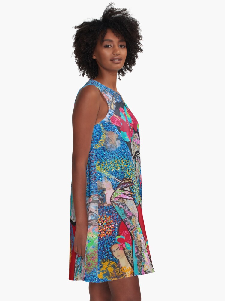 Robe Frida Kahlo bleue