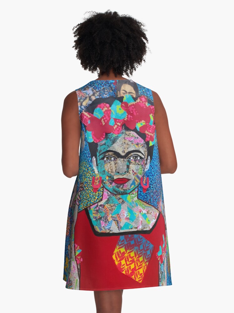 Robe Frida Kahlo bleue