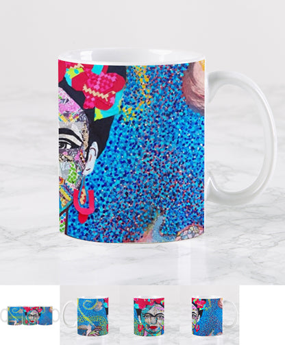 Mug Frida Kahlo bleue
