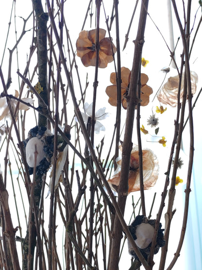 Murmures du vivant, Sculpture-installation végétale contemporaine