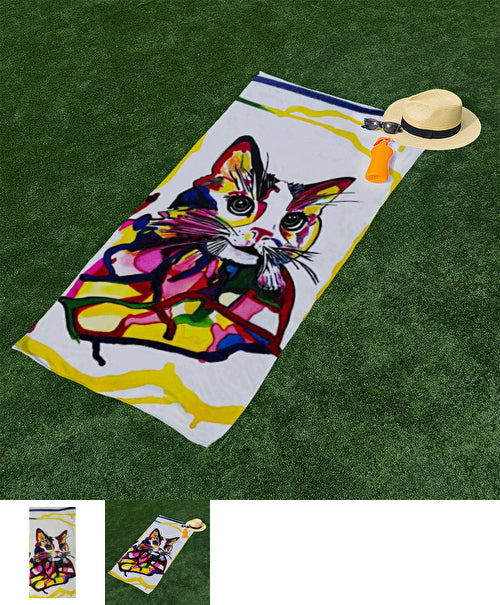 Serviette de bain Chat