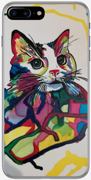 coque portable "cat colors"