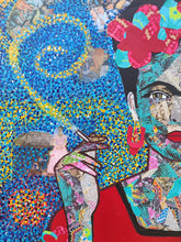 Load image into Gallery viewer, portrait de frida kahlo, icône du féminisme