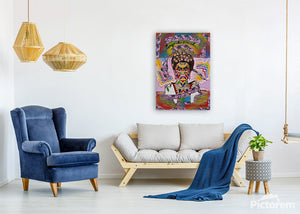 frida kahlo, reine des civilisations, impression sur toile