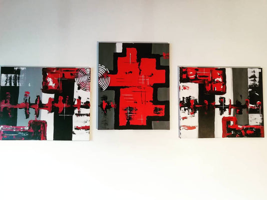 tableau triptyque le passage du temps