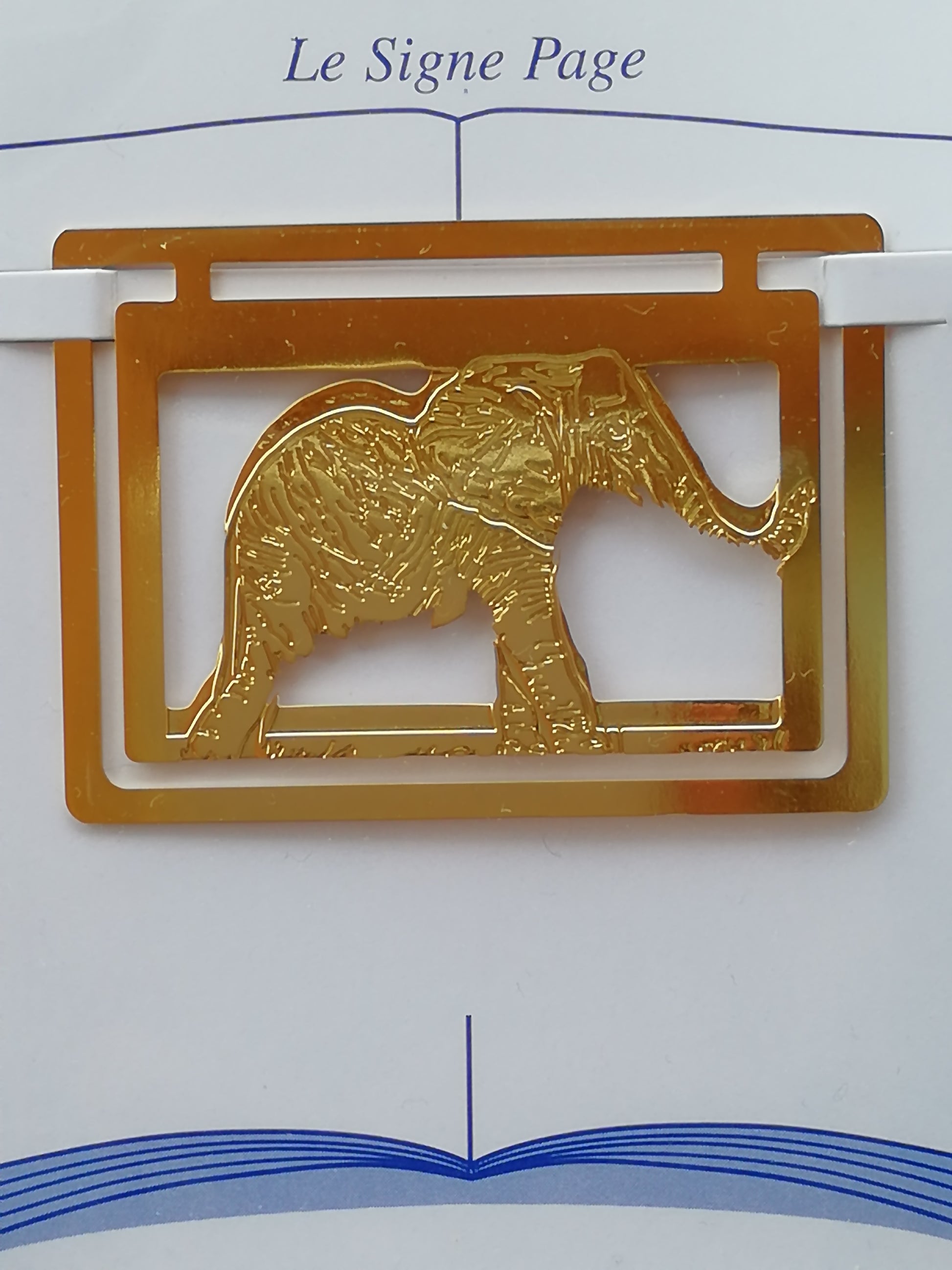 marque page éléphant