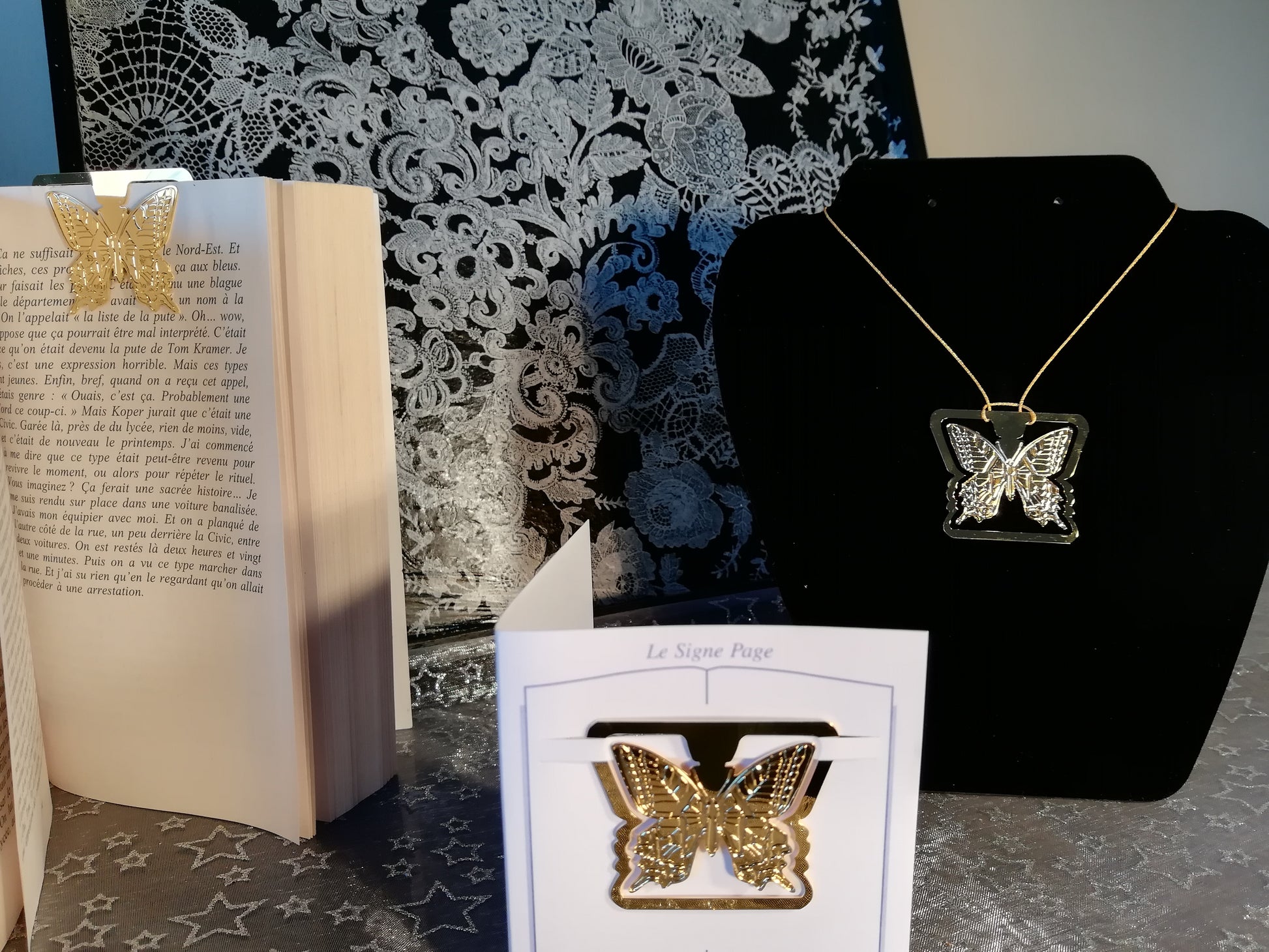 marque page papillon