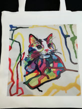 Load image into Gallery viewer, tote bag cat colors