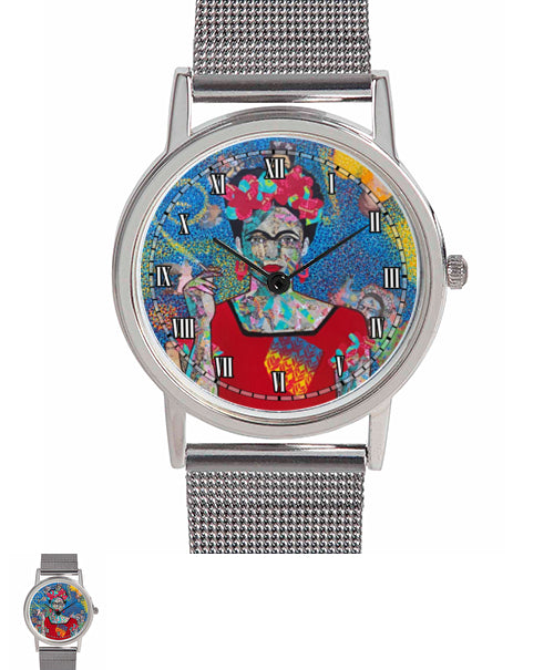 Montre Frida Kahlo bleue