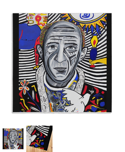 foulard noir et blanc picasso et ses tourments