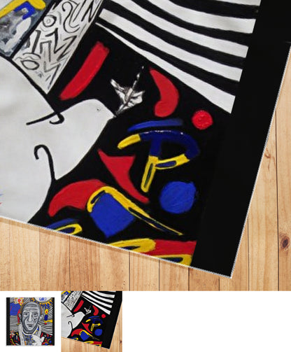 foulard noir et blanc picasso et ses tourments