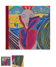 Load image into Gallery viewer, foulard multicolore le cri de la pandémie