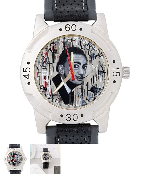 montre pour homme dali black and white noir