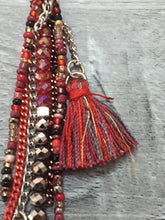Charger l&#39;image dans la galerie, collier avec perles rouges