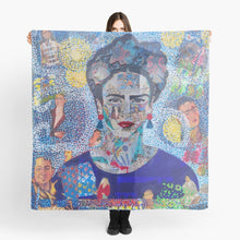 Load image into Gallery viewer, foulard bleu frida