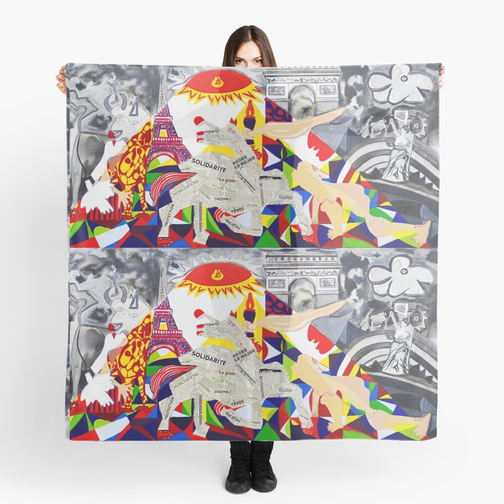 foulard multicolore guern'espoir