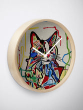 Charger l&#39;image dans la galerie, horloge cat colors