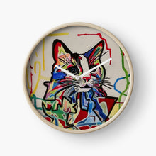 Charger l&#39;image dans la galerie, horloge cat colors