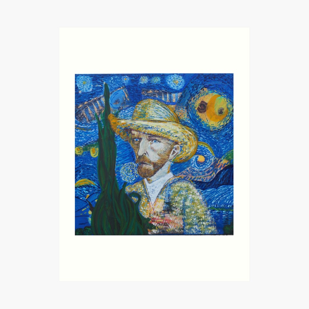 van gogh et sa nuit étoilée, impression artistique