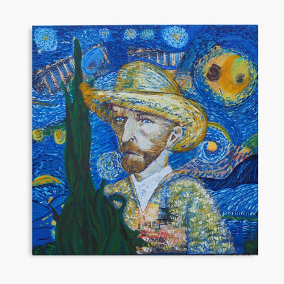 van gogh et sa nuit étoilée impression sur toile