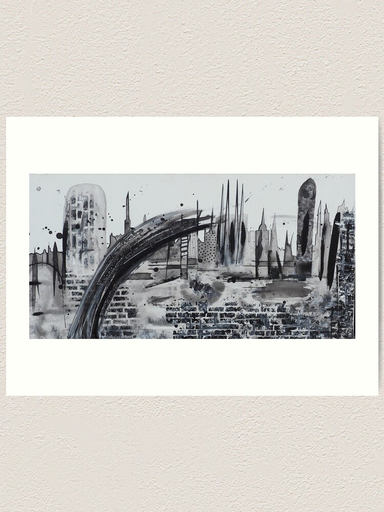 barcelona, impression sur papier artistique