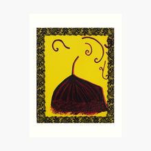 Cargar imagen en el visor de la galería, bailarina minimalista ( danseuse minimaliste ), impression sur papier artistique