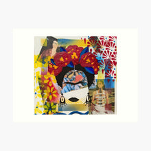 Cargar imagen en el visor de la galería, portrait frida kahlo sur papier artistique